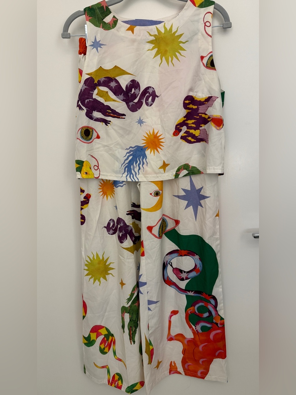 Colorful Abstract Print Two-Piece Set | Size S - Picture 3 of 9